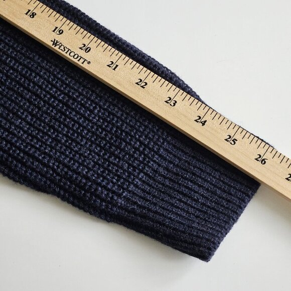 Alcott Sweater Mens XL Gray Navy Colorblock Cable Ribbed LS Crewneck Preppy Gorp - Picture 6 of 16